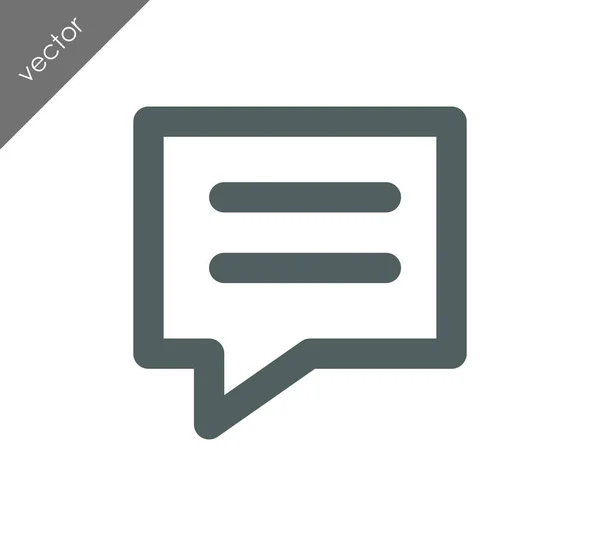 Text bubble icon — Stock Vector