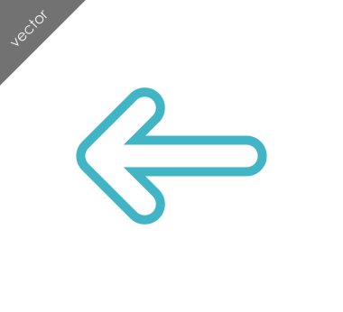 sol navigasyon ok simgesi