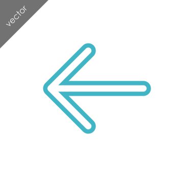 sol navigasyon ok simgesi