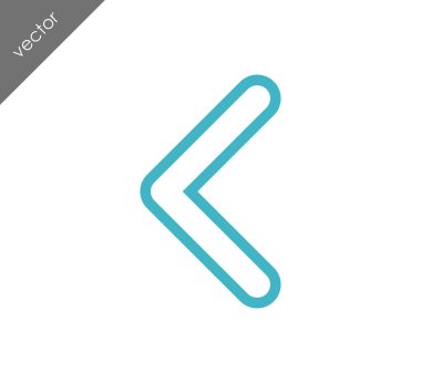 sol navigasyon ok simgesi