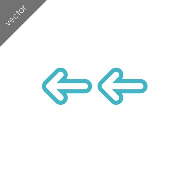 sol navigasyon ok simgesi