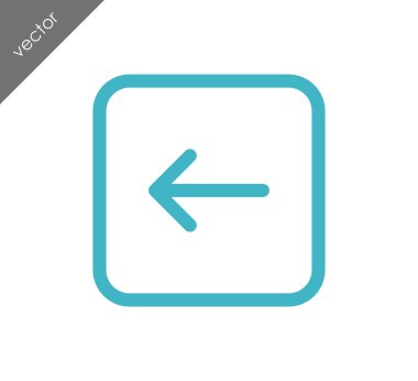 sol navigasyon ok simgesi