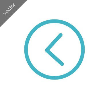 sol navigasyon ok simgesi