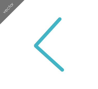 sol navigasyon ok simgesi