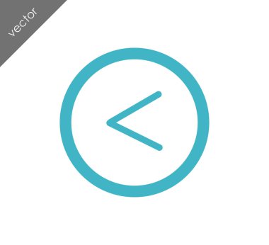 sol navigasyon ok simgesi