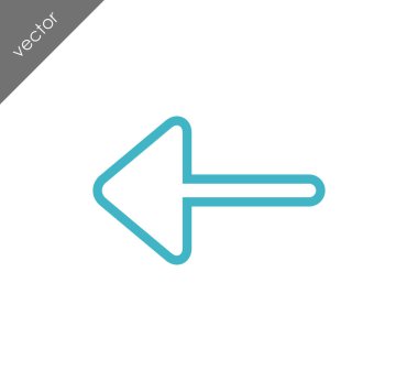 sol navigasyon ok simgesi