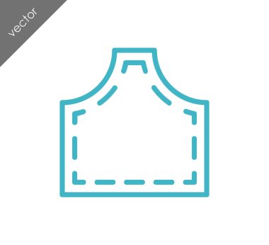 Önlük çizgi simgesi