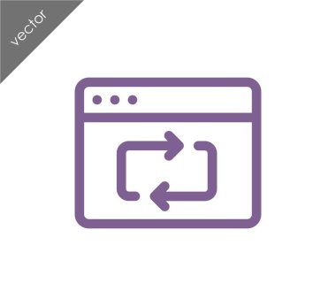 Yeniden yükle web sayfası simgesi 
