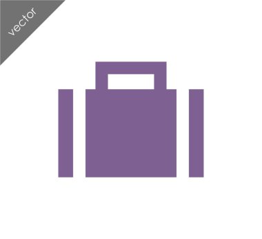 Evrak Çantası Düz Simgesi