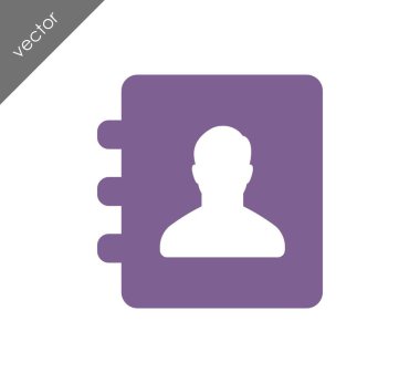 Telefon rehberi simgesi.