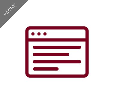 tarayıcı düz simgesi