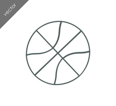 Basketbol ikonu illüstrasyonu