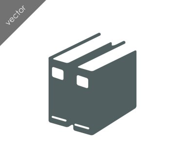 Kitap Düz Simgesi