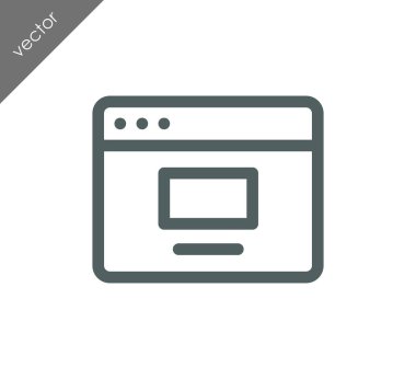 tarayıcı düz simgesi