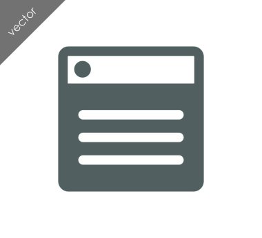 tarayıcı düz simgesi