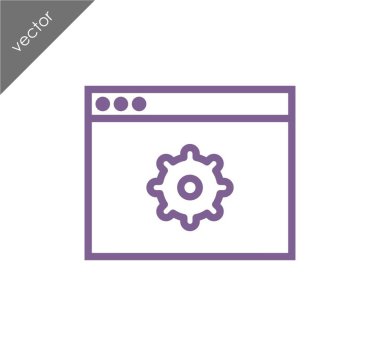 Web sayfası ayarları simgesi