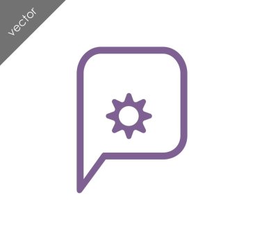 Sohbet simgesi tasarım