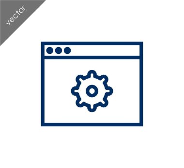Web sayfası ayarları simgesi
