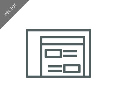 tarayıcı düz simgesi