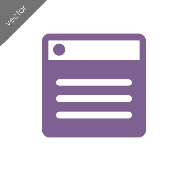 tarayıcı düz simgesi