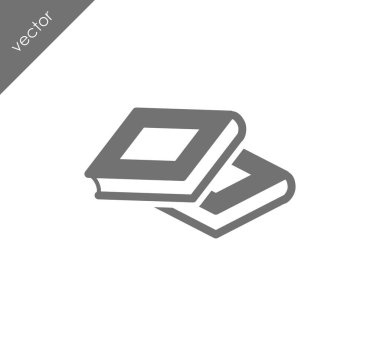 Kitap Düz Simgesi