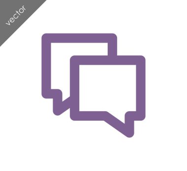 Görüşme düz simgesi