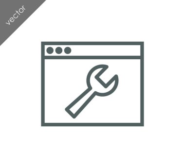 Web sayfası ayarları simgesi