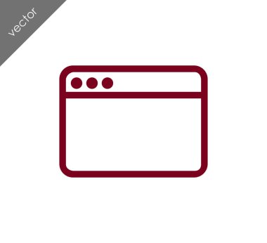 tarayıcı düz simgesi