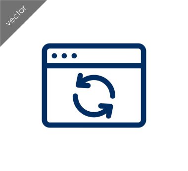 Yeniden yükle web sayfası simgesi 