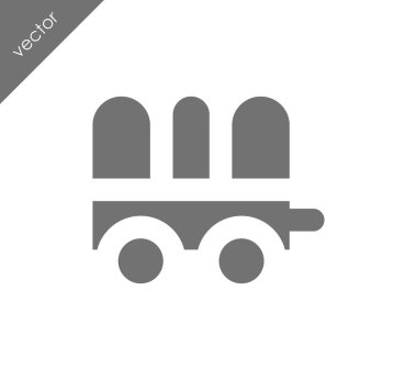 Karavan basit simgesi