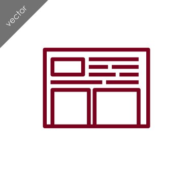 tarayıcı düz simgesi