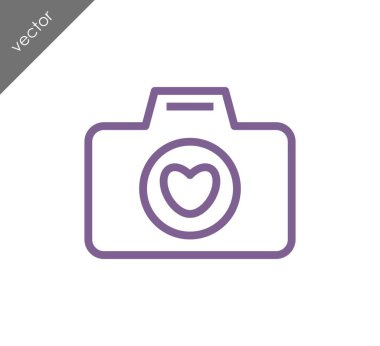 Kamera simgesi düz işareti