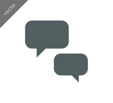 Görüşme düz simgesi