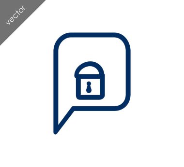 Kilitli sohbet simgesi