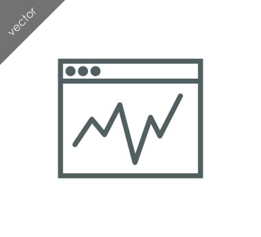 tarayıcı düz simgesi