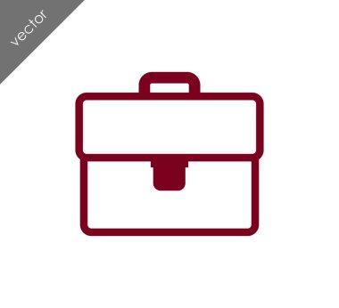 Evrak Çantası Düz Simgesi