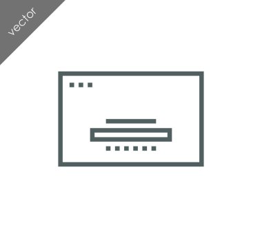 tarayıcı düz simgesi