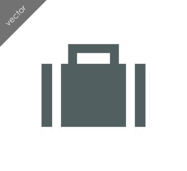 Evrak Çantası Düz Simgesi