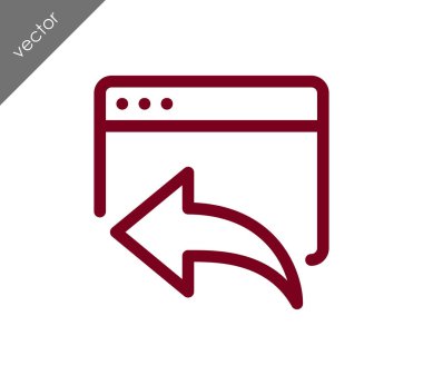 Web sitesi simge geri dön