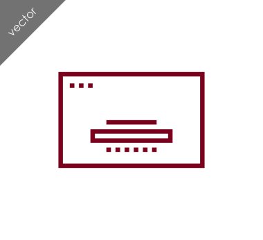 tarayıcı düz simgesi