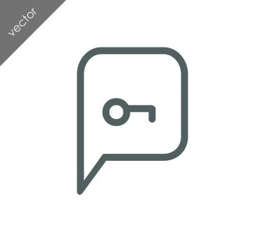 Kilitli sohbet simgesi