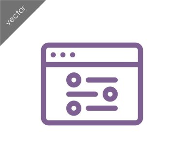 tarayıcı düz simgesi