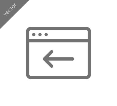 Web sitesi simge geri dön