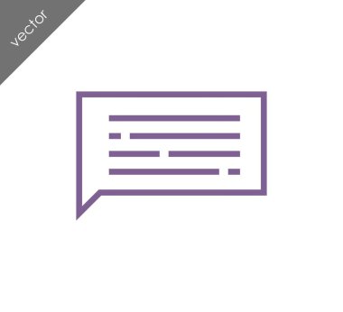 Metin balonu simgesinin