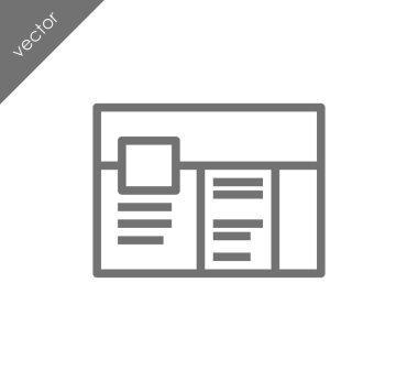 tarayıcı düz simgesi