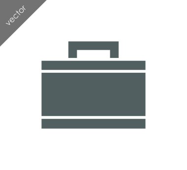 Evrak Çantası Düz Simgesi