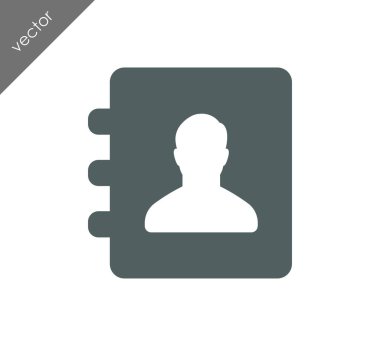 Telefon rehberi simgesi.