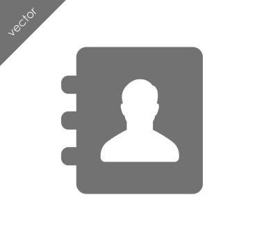 Telefon rehberi simgesi.