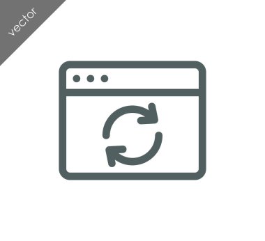 Yeniden yükle web sayfası simgesi 