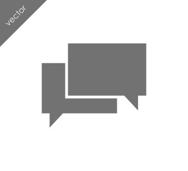 Görüşme düz simgesi